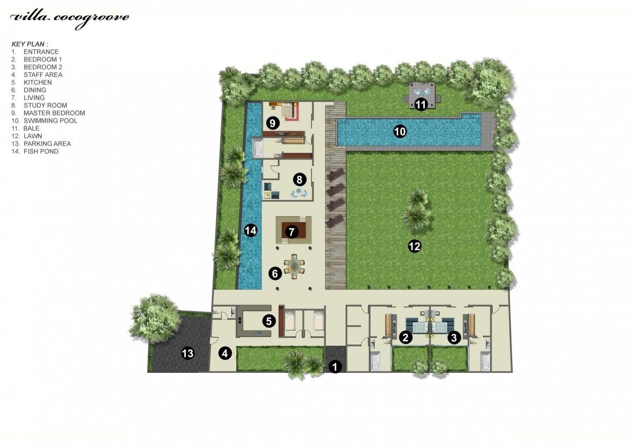 Villa Cocogroove Floor Plan